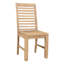 Ensemble de deux chaises d'appoint à dossier échelle en bois massif brun-2074840663