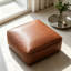 Repose-pieds rembourré en cuir PU Orrey-891622009