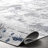 Lucian Abstract Machine Washable Runner Rug for Living Room Bedroom Dining Room Entryway Hallway Kitchen, Blue Grey/Ivory-828159481