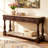 Wood Console Table With 3 Drawers And 2 Bottom Shelf For Entryway Hallway Extra-Thick Sofa Table-1537650231-1537650226