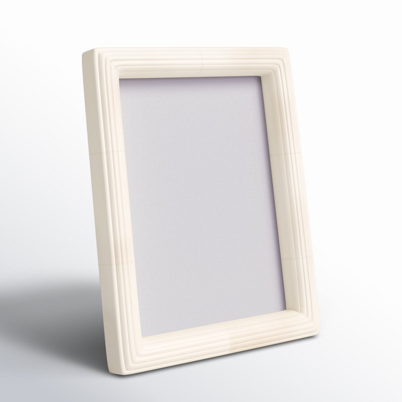 Zuriah Bone Matte Picture Frame, 8" x 10", White