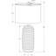 Lampe de table H 28 po, résine crème, abat-jour ivoire / crème, l 28 po x l 16 po x H 28 po
