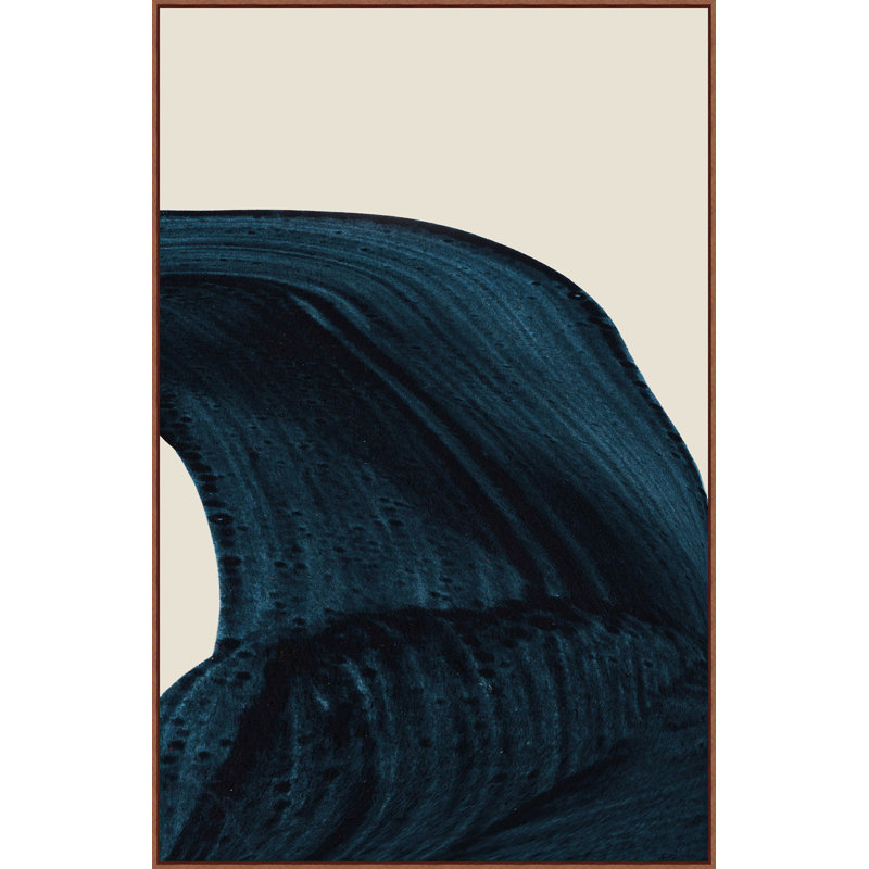 «Luxurious Blue 1» par Christopher Kennedy - peinture sur toile à cadre flottant