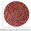  Tapis rond en laine tricoté à la main MODWOOL 47 po (multicolore)
