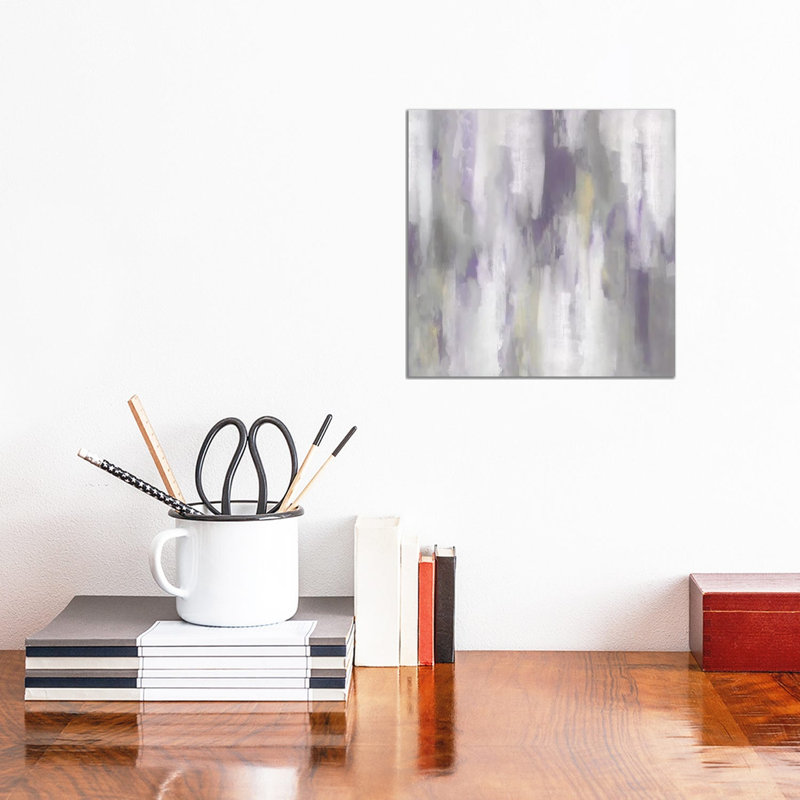 Amethyst Perspective IV by Carey Spencer - Wrapped Canvas Painting, 30.48 cm H x 30.48 cm W