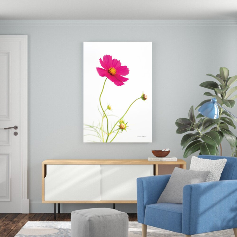 Magenta cosmos I - impression, H 48 po x l 32 po