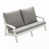 Gray Cushion/White Frame selected