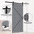 Solid Wood Panelled Barn Door with Installation Hardware Kit-89221876-89221864