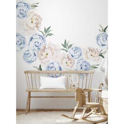 Peony Flower Wall Stickers Large Set