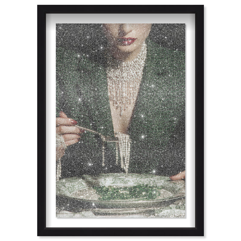 Forest Feast Print by Oliver Gal, 55.5"H x 37.5"W, Black Shadowbox