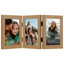 Cadre à charnières pour bureau trois photos - Bois composite et verre incassable-138455712-165786684