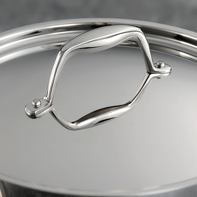 10-Piece Stainless Steel Tri-Ply Clad Cookware Set
