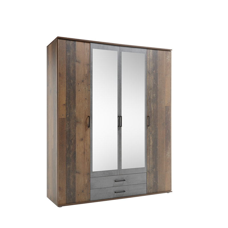 Amirkhan 4 Door Manufactured Wood Wardrobe