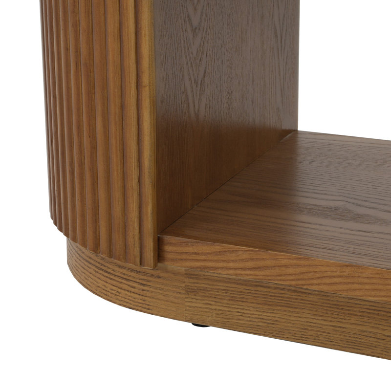 Modern Entryway Console Table, Brown