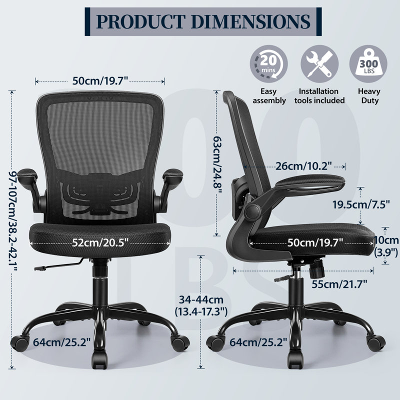 Fauteuil ergonomique réglable, Noir, noir, noir, noir, Noir, noir, noir, noir