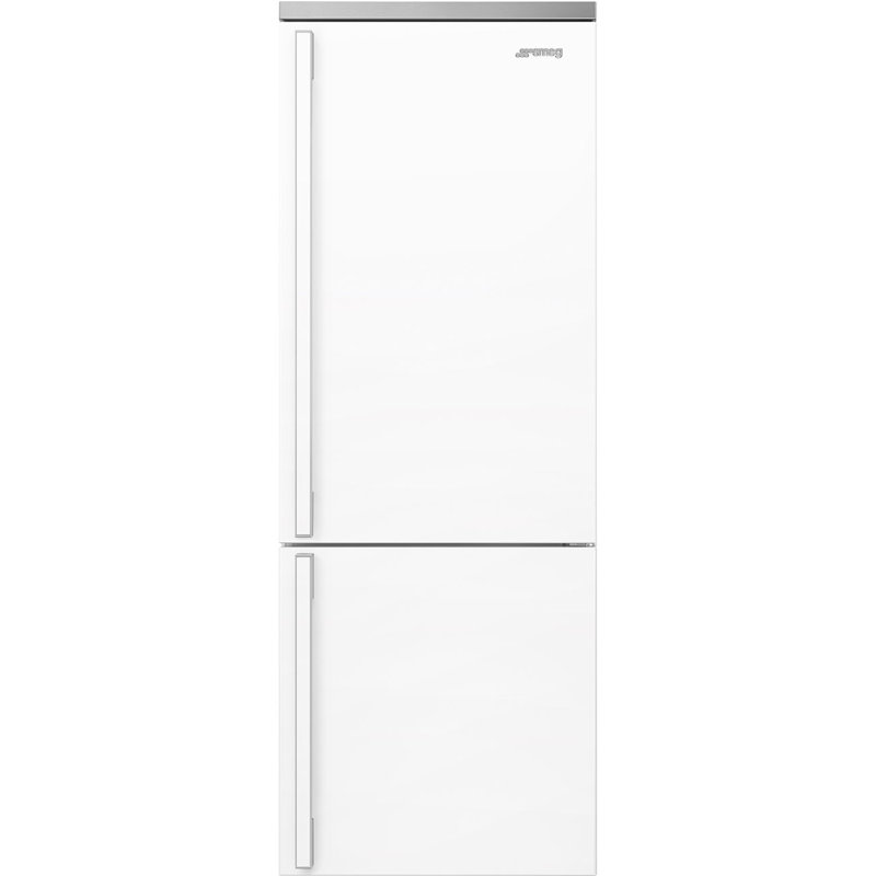 SMEG Portofino 27.7" Bottom Freezer Refrigerator 16.26 cu. ft., Left Handed, White