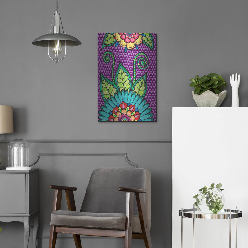 Bright Bold Blooms 3 par Hello Angel, H 24 po x l 16 po