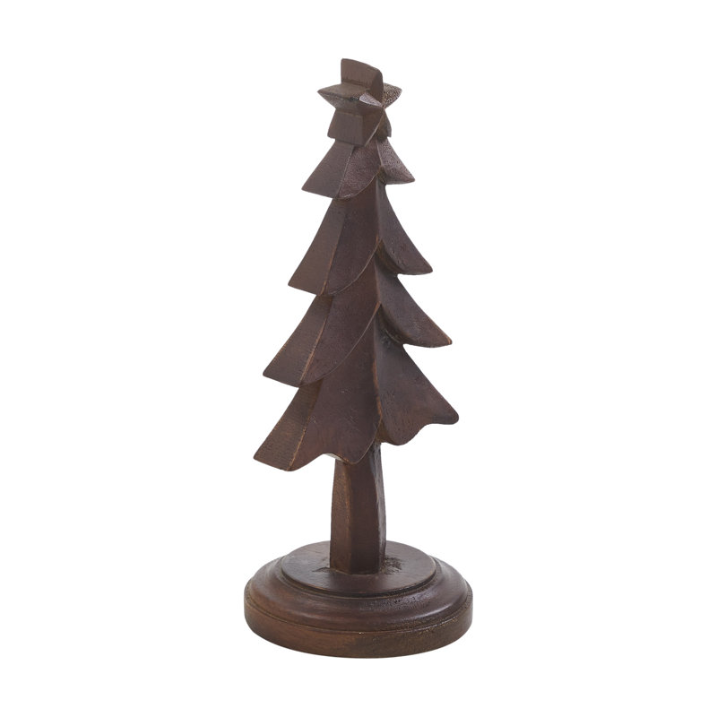 Pin paisible en bois foncé 9 x 3,5 x 3,5