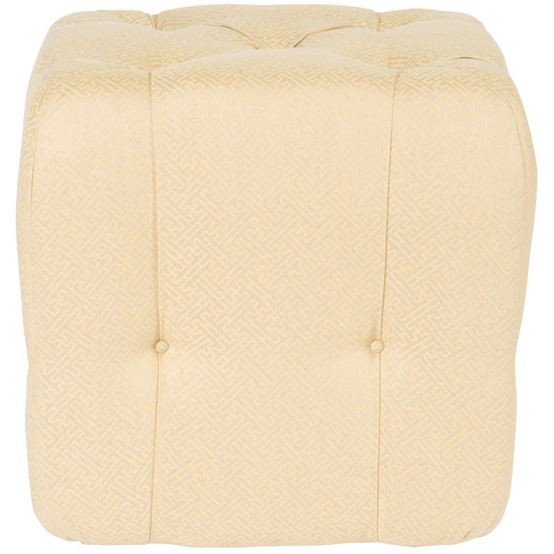 Glen Haven Square Ottoman, Toodaloo Parchment