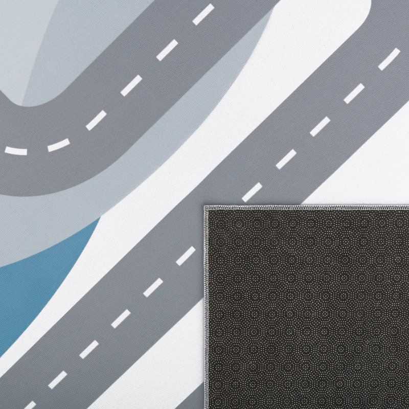 Waverly Place Flatweave Purple/Grey Rug, Square 200cm