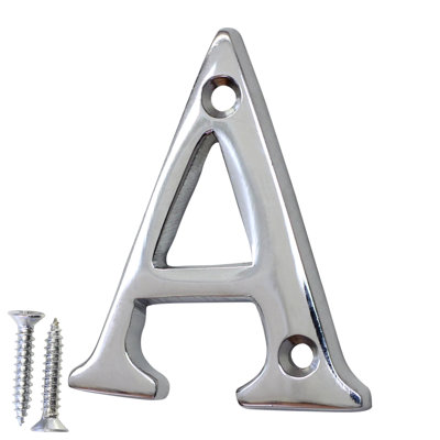 2'' H Brass House Letter