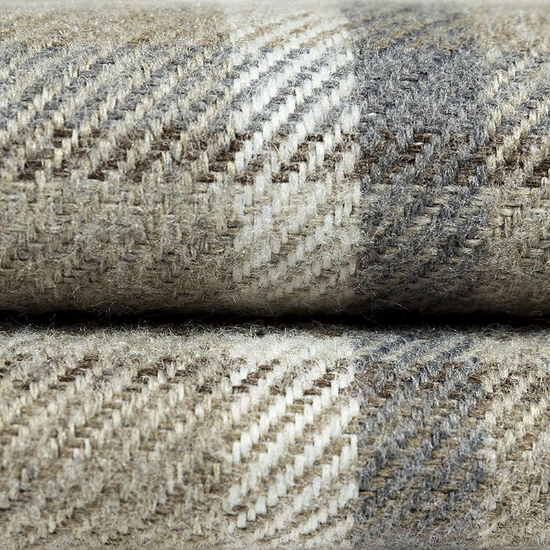 Griggs Plaid Rectangular Cushion, Natural Beige, 40 x 60cm