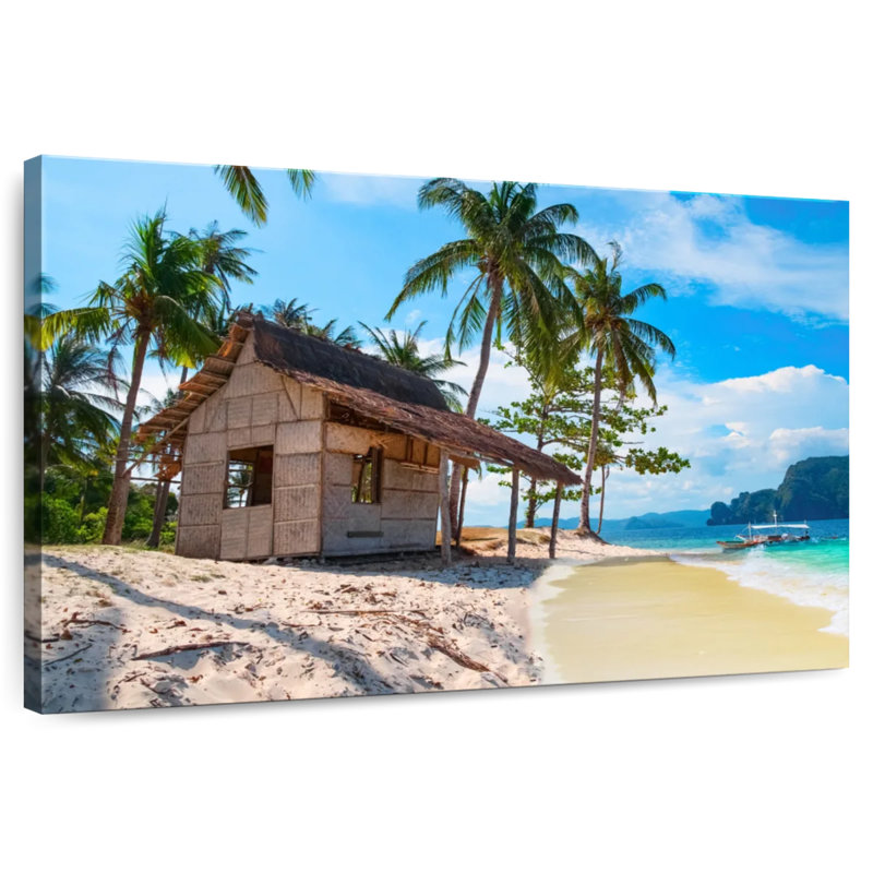 Cabane de plage tropicale Lilie Palawan, H 32 po x l 48 po