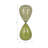 Decorative Glam Glass Hourglass Sculpture for Office Decor - Modern Object Accent for Bedroom Styling, Living Room Tabletop or Home Decoration - Green-970907095-969638723
