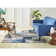 Roclin Geometric Area Rug in Blue/Gray