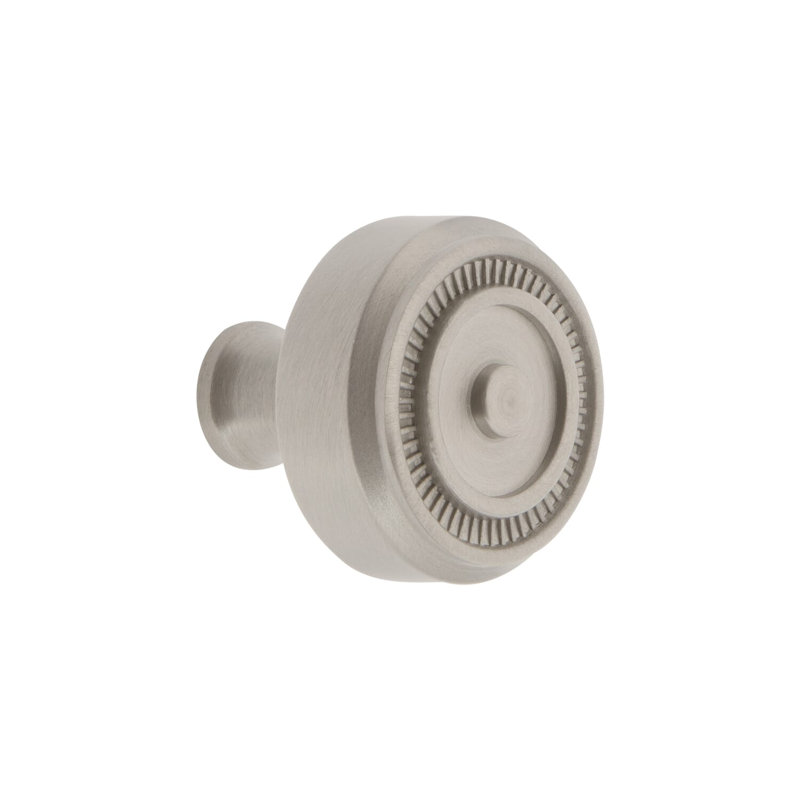 Soleil Round Knob, Satin Nickel