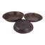 Bols décoratifs ronds classiques pour la décoration intérieure - Bols modernes parfaits pour la salle à manger, la mise en valeur d'une étagère ou l'accessoire de cuisine - Lot de 3, 17 po, 15 po et 12 po, brun
