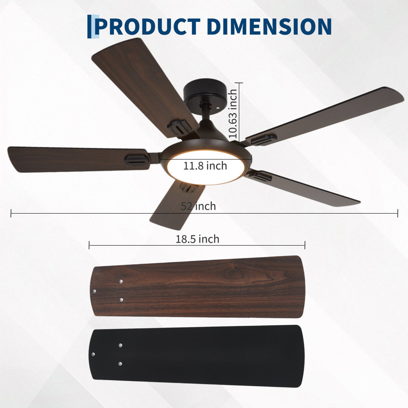Ceiling Fan, 132, 132cm W, Black