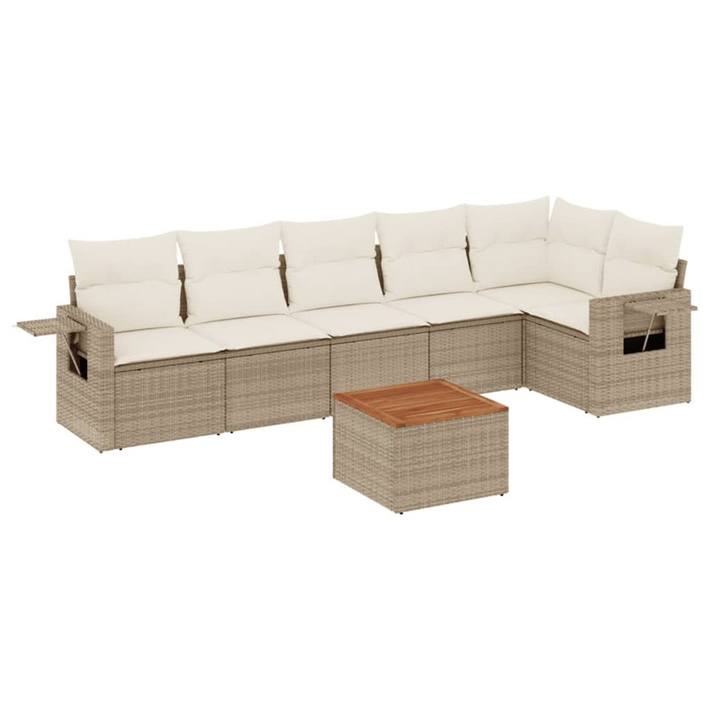 Ensemble de canapé de jardin Vidaxl beige