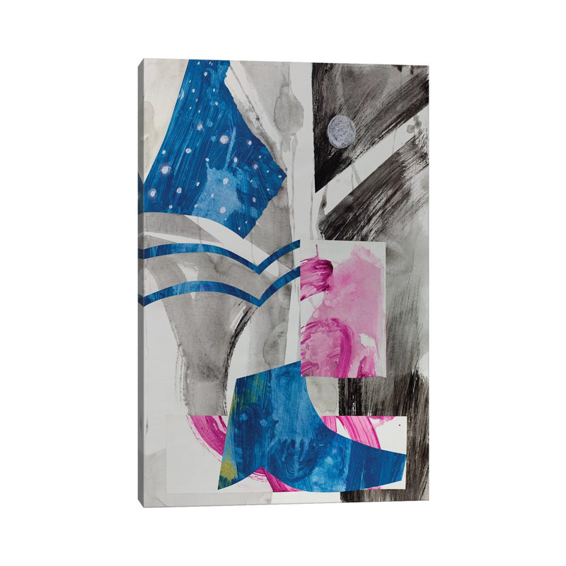 Haiku Series (Night Sky) by Pamela Staker - Painting on Canvas, 20.32 cm H x 30.48 cm W, Wrapped Canvas