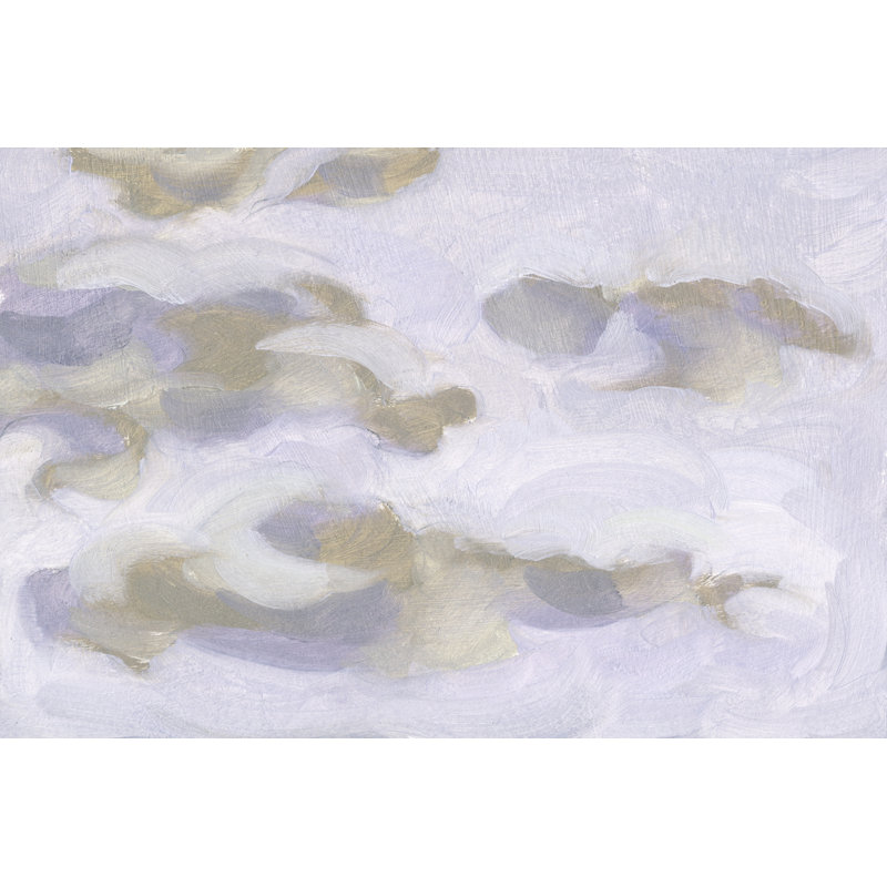 «Violet Sky II» par Melissa Wang - peinture sur toile tendue, H 24 po x l 36 po
