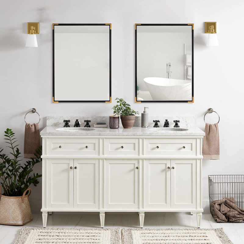 Wood Rectangle Wall Mirror