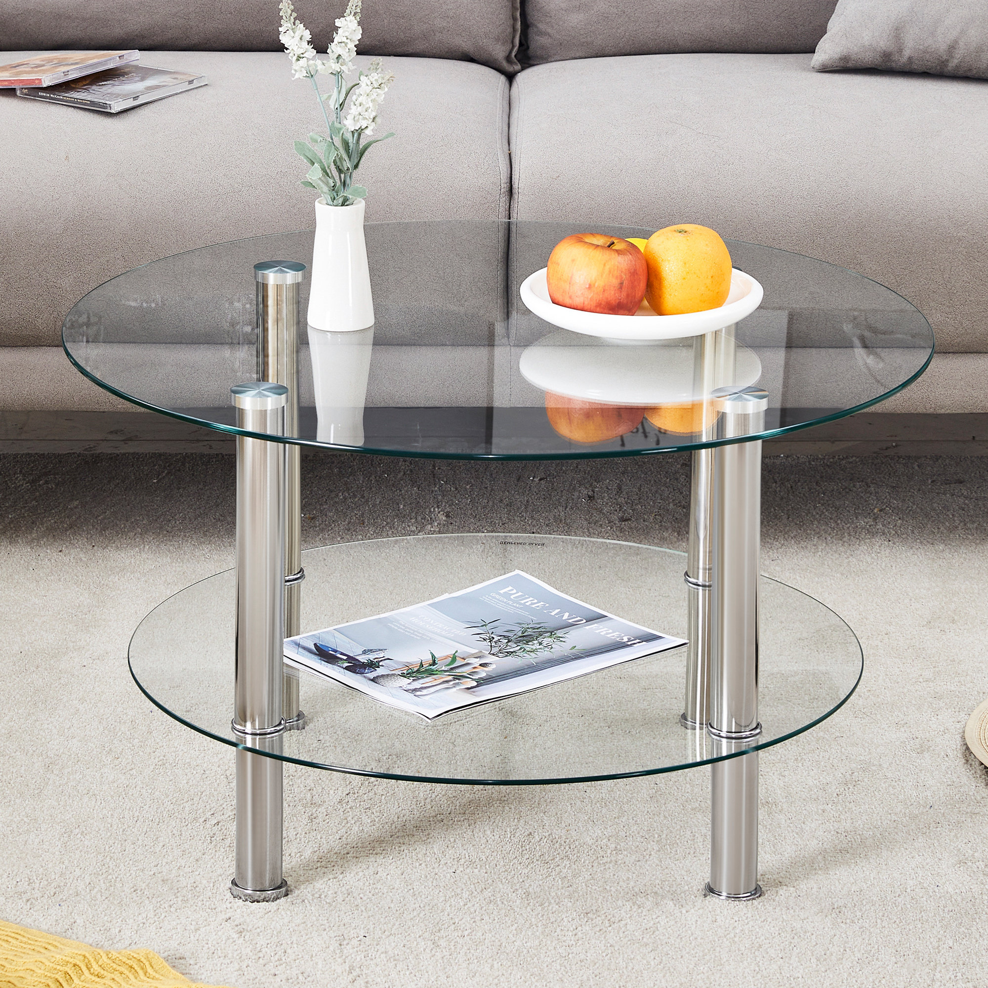 View of Mercer41 Contemporary Minimalist Coffee Table | Wayfair