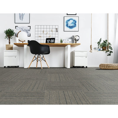Mohawk Basics 24" x 24" PET Fiber Carpet Tiles (96 sqft Per Carton-24 Tiles)