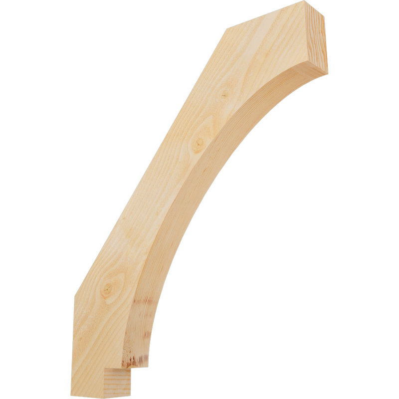 Attelle impériale du genou, Sapin de Douglas, Brute, H 36 po x l 4 po x P 30 po