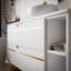 80mm Single Bathroom Vanity with Ceramic Basin