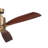 Ridley II 60" Indoor Stainless Steel Ceiling Fan with Cherry Blades and Integrated LED with Wall Control-82941945