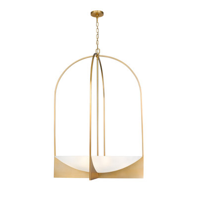 Lustre unique urne / bol à 8 lumières Hoyet