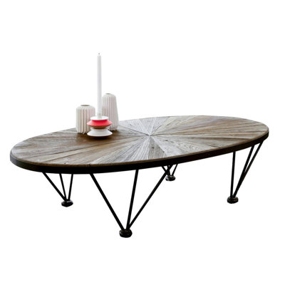 Lancelot Solid Wood Top Single Coffee Table