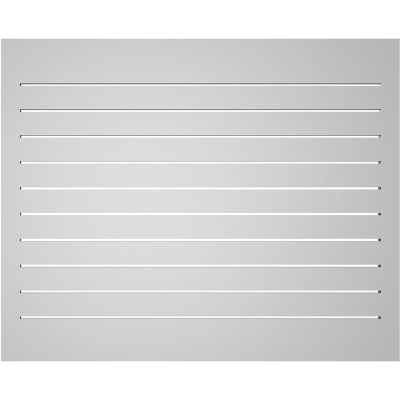 Évent à pignon fonctionnel en uréthane rectangulaire à fixation en surface, brun clair apprêté, H 34 po x l 42 po x P 1,5 po