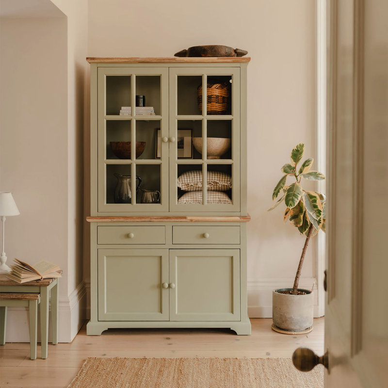 Teague Display Cabinet, Sage Green
