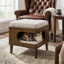 Repose-pieds en caoutchouc pour chat en bois d'hévéa, repose-pieds capitonné 2 en 1 avec grotte pour chat, repose-pieds multifonctionnel avec cachette pour chat, finition noyer