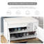 Banc de rangement de 28 po de largeur avec dessus rabattable Mira-376902795