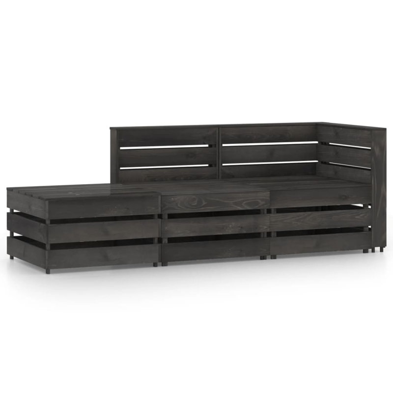 Pastore 2 Seater Sofa Set, Grey