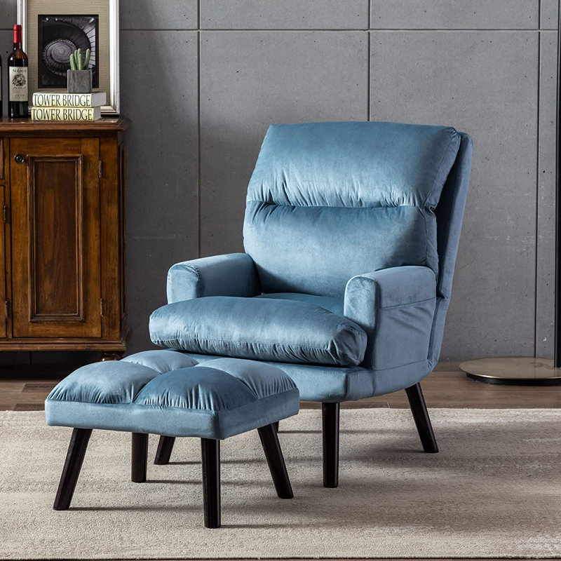 Fauteuil inclinable manuel, Chenille crème