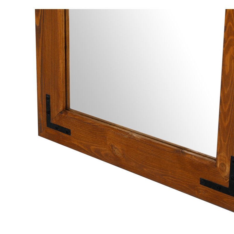 Miroir de salle de bain Nwogwugwu, Brun